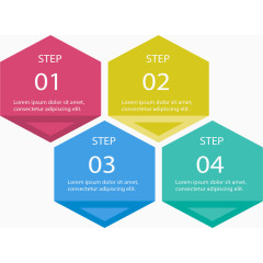 六边形步骤目录页