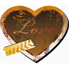 爱心桃子矢量素材