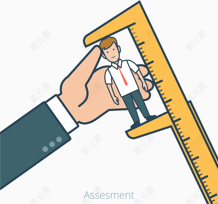 量身打造的矢量商务人物