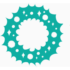 圣诞节花环气氛营造