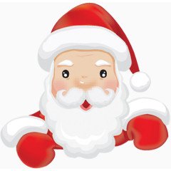 戴帽子圣诞老人图案