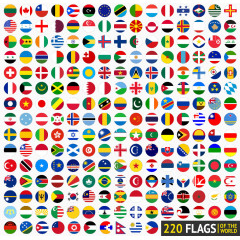 各国圆形国旗