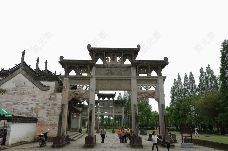 徽式建筑免费设计素材下载