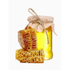 高清瓶中的蜂蜜