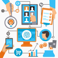 团队合作矢量素材