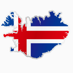 矢量旗标英国蓝白