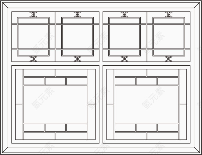 传统古典中式窗