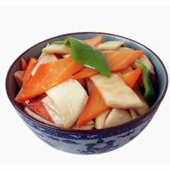 杏鲍菇炒胡萝卜