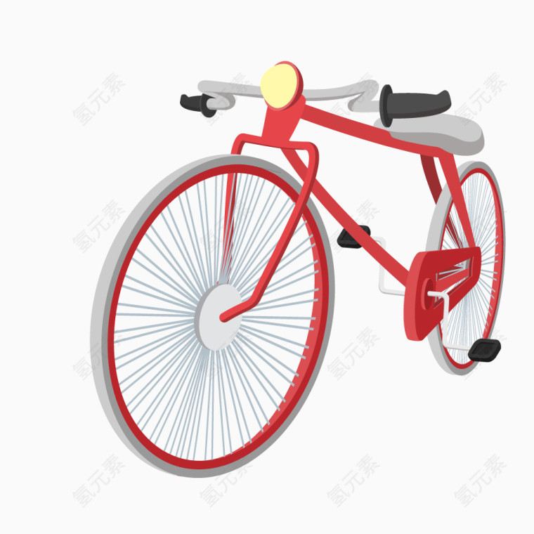 红色自行车赛车
