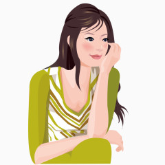 思考中的妇女