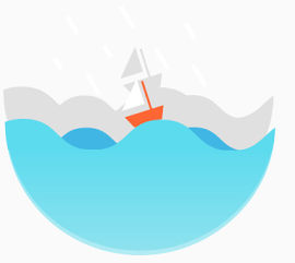 雨中航行
