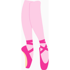 矢量手绘芭蕾舞动作