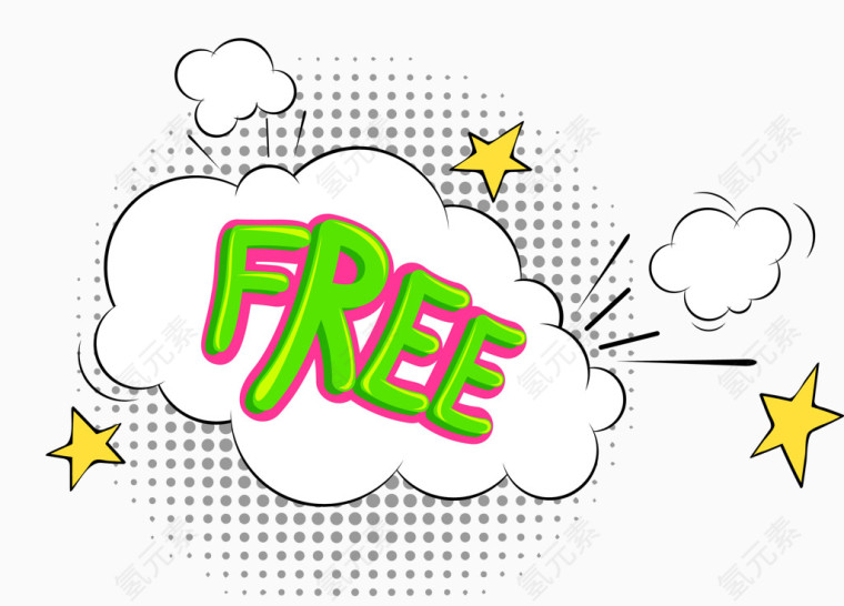 爆炸云标签标贴