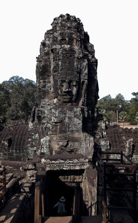 柬埔寨巴戎寺风景