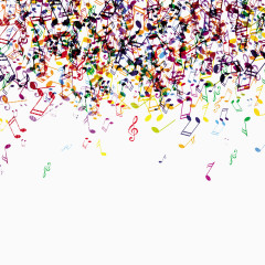 梦幻音乐符号背景图片