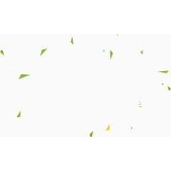 小清晰绿色不规则图飘落