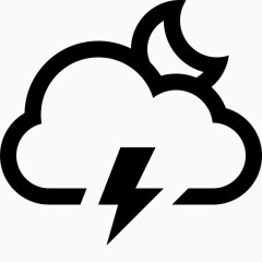 云闪电月亮freecns积云