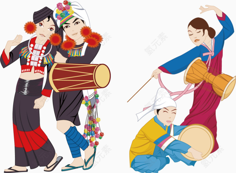 少数民族漂亮衣服冬装
