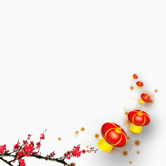 中国风梅花灯笼