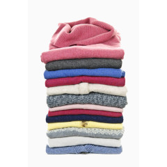 一堆女士多色羊毛衫