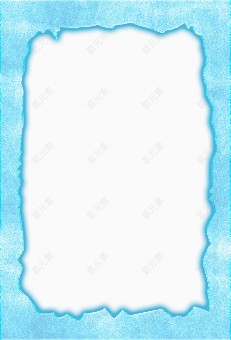 蓝色纹理边框