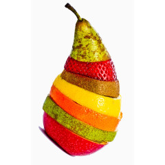 多种水果组合梨