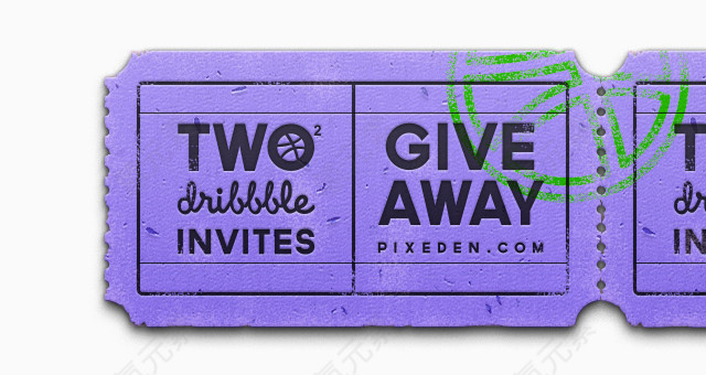 紫色个性邀请函PSD素材