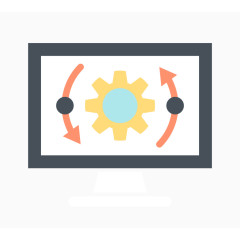 矢量齿轮循环素材