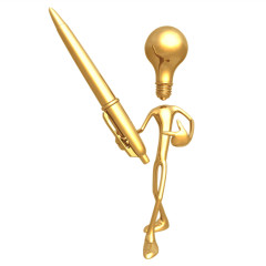 超清晰3D小金人