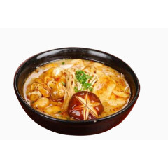 黑色碗中的日本拉面