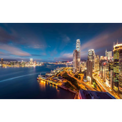 美丽的城市夜景背景