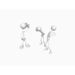 3D创意为什么小人