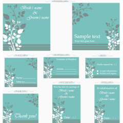 矢量婚礼邀请函