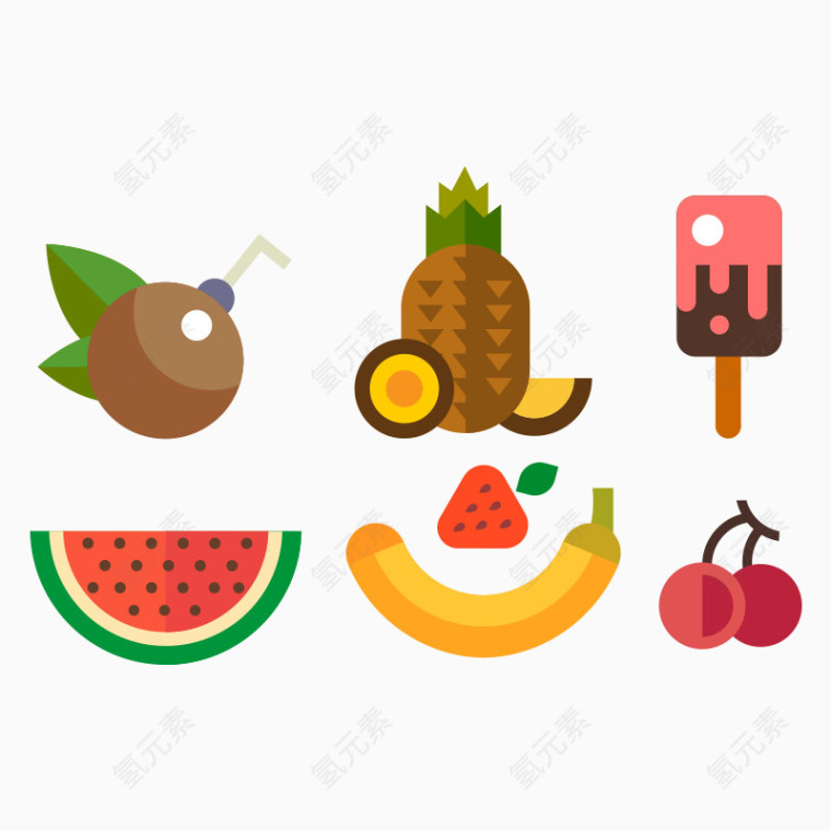 扁平生活 扁平图案