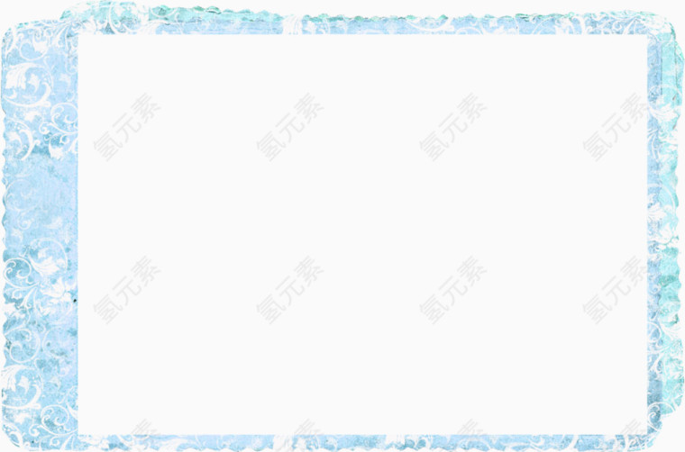 蓝色漂亮方框