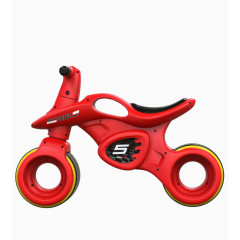 红色两轮学步车