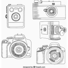 复古 画 绘画 老式相机 摄像机