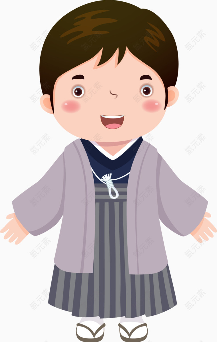 卡通人物服装民族素材
