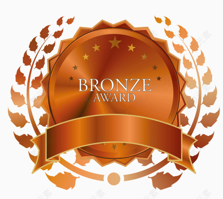 奖牌铜奖矢量
