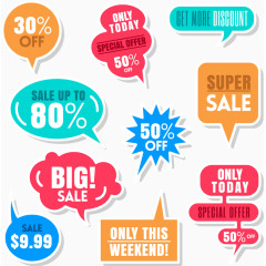 爆炸贴打折标签