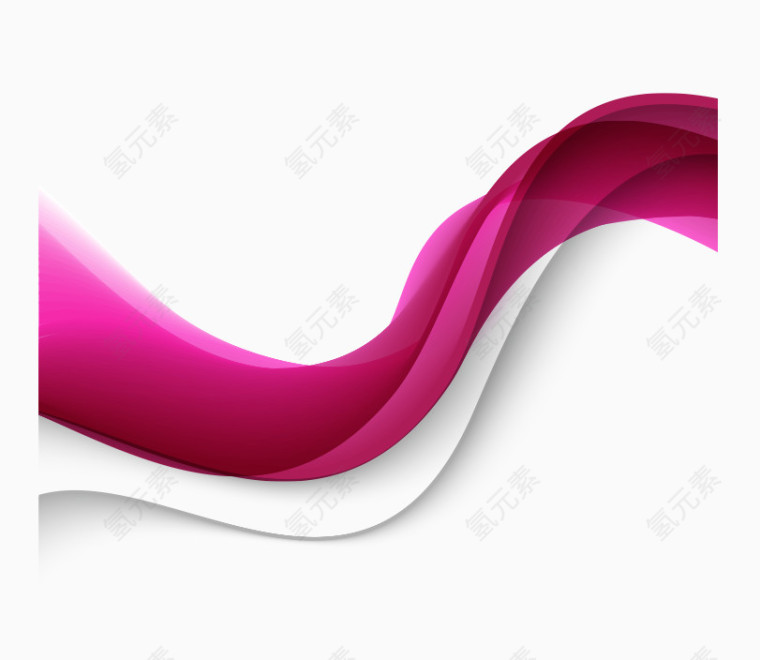 紫色彩带矢量图