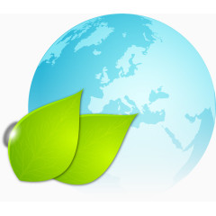 矢量立体环保地球