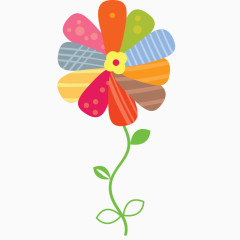 卡通 插画 彩绘 花瓣 花朵 卡通花朵 母婴背景素材 可爱风格 童趣