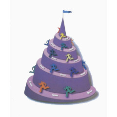 紫色卡通创意元素