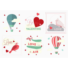 热气球浪漫求婚鸳鸯