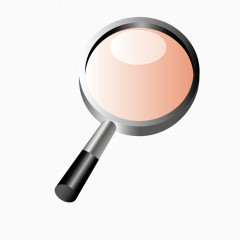 矢量卡通金属放大镜