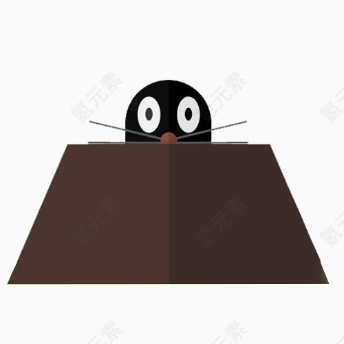 冒出头的地鼠图片素材