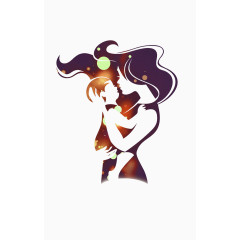 创意抱孩子的妈妈