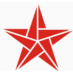 五角星红色立体设计免扣图片