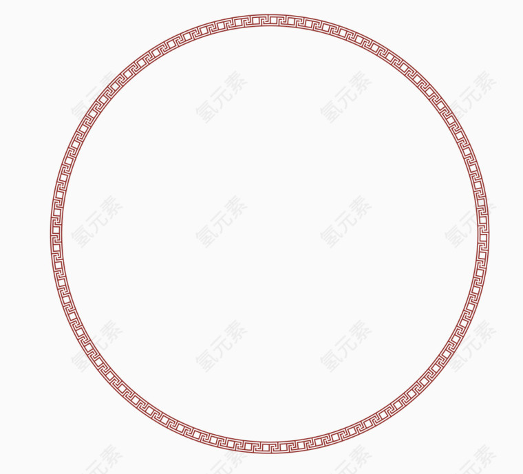 传统边框忍冬纹矢量素材